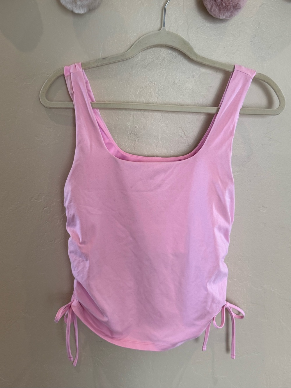 Fabletics Pink Ruched Tank Top - Picture 2 of 5